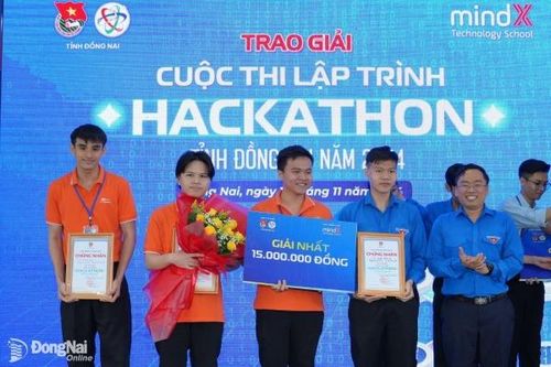 Đội thi đến từ Trường đại học FPT Thành phố Hồ Chí Minh đoạt giải nhất Cuộc thi lập trình Hackathon Đồng Nai