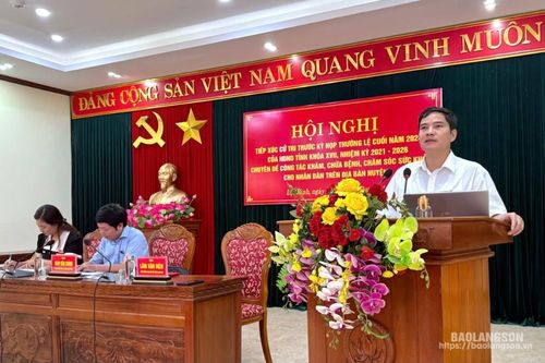 Lộc Bình: Tiếp xúc cử tri về chuyên đề công tác khám, chữa bệnh, chăm sóc sức khỏe cho nhân dân