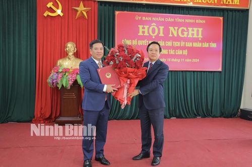 Đồng chí Bùi Xuân Diệu được điều động, bổ nhiệm giữ chức Giám đốc Sở Nông nghiệp và PTNT