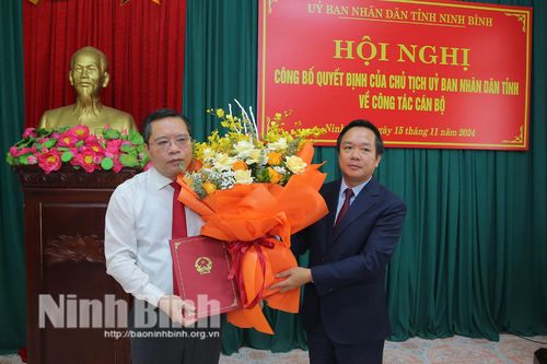 Công bố Quyết định bổ nhiệm Giám đốc Sở Xây dựng