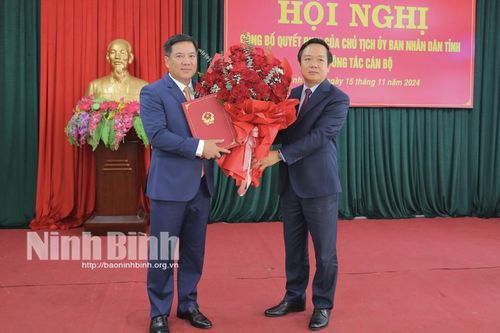 Đồng chí Bùi Xuân Diệu được điều động, bổ nhiệm giữ chức Giám đốc Sở Nông nghiệp và PTNT