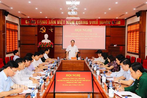Kiểm tra công tác chuẩn bị Đại hội điểm Đại hội Đảng bộ cấp huyện, nhiệm kỳ 2025-2030