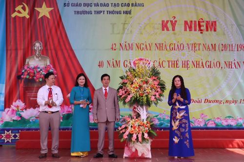 Trường THPT Thông Huề kỷ niệm 42 năm Ngày Nhà giáo Việt Nam 20/11