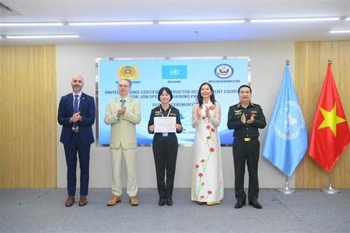 Tập huấn tạo nguồn giảng viên lực lượng Cảnh sát Gìn giữ hòa bình Liên hợp quốc