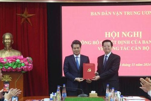 Đồng chí Nguyễn Quang Đức giữ chức Phó Trưởng ban Dân vận Trung ương
