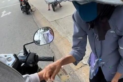 Hơn 5 triệu người bất ngờ vì hành động lạ của cụ bà ăn xin ở Bình Dương