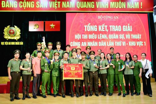 Công an Hà Nội đạt giải nhì toàn đoàn Hội thi Điều lệnh, quân sự, võ thuật CAND lần thứ VI - Khu vực I