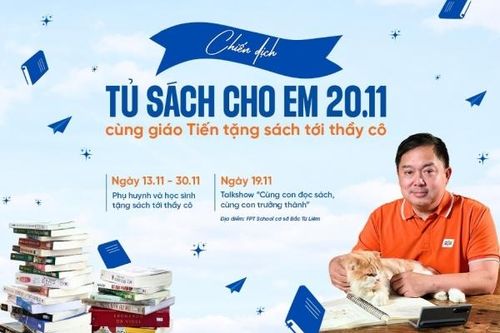 Sáng kiến xây dựng 'Tủ sách cho em 20/11' nhân ngày Nhà giáo Việt Nam