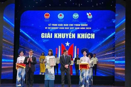 Báo Thế giới và Việt Nam đoạt giải báo chí Vì sự nghiệp giáo dục Việt Nam năm 2024