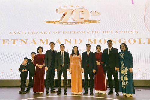 Đại sứ quán Việt Nam tại Mông Cổ tổ chức Lễ kỷ niệm 70 năm thiết lập quan hệ ngoại giao