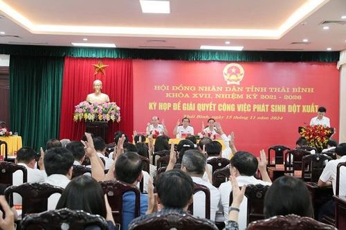 Thái Bình thông qua 8 nghị quyết tại kỳ họp giải quyết công việc phát sinh đột xuất