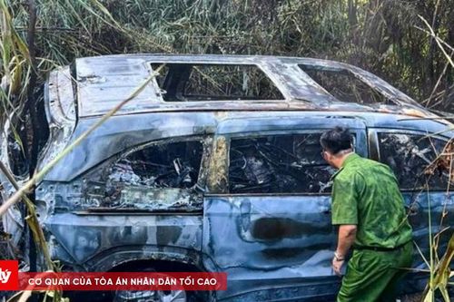 Xe bốc cháy rơi xuống vực, người đàn ông thoát chết hy hữu