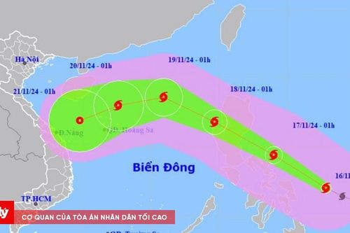 Bão Manyi mạnh cấp 15 giật cấp 17 sắp vào Biển Đông