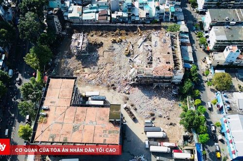 Tháo dỡ, bàn giao mặt bằng ở khu đất công 11.000m² cho nhà nước