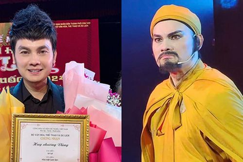 NSƯT Kim Tiểu Long vỡ òa khi nhận Huy chương Vàng với vai diễn anh hùng Lê Lợi