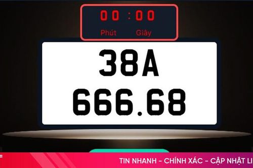 Nhiều biển số ô tô đẹp Hà Tĩnh trúng đấu giá số tiền 'khủng'