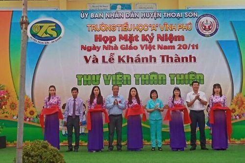 Khánh thành Thư viện thân thiện Trường Tiểu học 'A' Vĩnh Phú