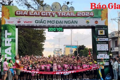 Hàng trăm runner nhí tham gia đường chạy cự ly 2 km