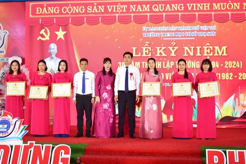 Trường THCS Thọ Sơn kỷ niệm 30 năm thành lập và đón nhận Bằng khen của Bộ trưởng Bộ GD&ĐT