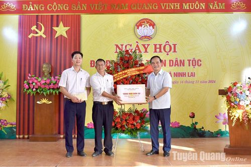 Phó Chủ tịch UBND tỉnh Hoàng Việt Phương dự Ngày hội đại đoàn kết tại thôn Hội Tân