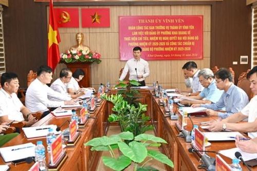 Vĩnh Yên (Vĩnh Phúc): Đảng bộ phường Khai Quang hoàn thành đạt và vượt chỉ tiêu Nghị quyết Đại hội Đảng bộ, nhiệm kỳ 2020 - 2025