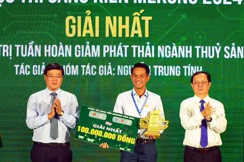 Chuỗi giá trị tuần hoàn giảm phát thải ngành Thủy sản Alpha Amin giành giải Nhất Cuộc thi sáng kiến Mekong năm 2024