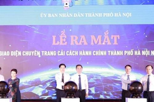 Ra mắt giao diện chuyên trang Cải cách hành chính thành phố Hà Nội