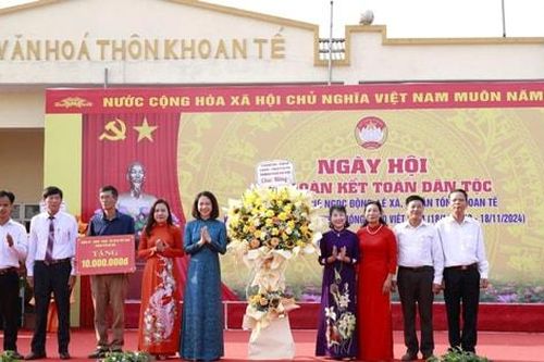 Liên khu dân cư xã Đa Tốn (huyện Gia Lâm) tưng bừng Ngày hội Đại đoàn kết toàn dân tộc