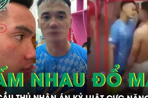 Hai cầu thủ đấm nhau đổ máu nhận án kỷ luật cực nặng: Treo giò 4 trận, phạt tổng 40 triệu đồng
