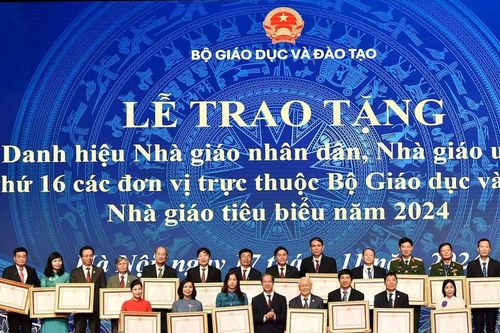 Gần 1.200 nhà giáo được phong tặng danh hiệu Nhà giáo nhân dân, Nhà giáo ưu tú năm 2024