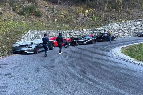 Ferrari LaFerrari và McLaren Elva gặp tai nạn liên hoàn ở Áo