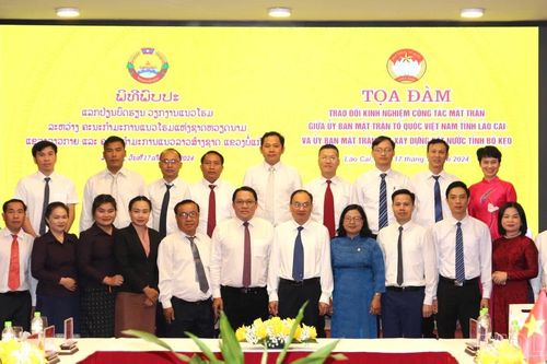 Trao đổi kinh nghiệm công tác mặt trận giữa tỉnh Lào Cai (Việt Nam) và tỉnh Bò Kẹo (Lào)