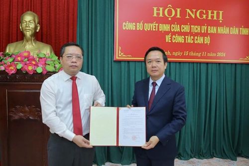 Tỉnh Ninh Bình điều động, bổ nhiệm 2 giám đốc Sở