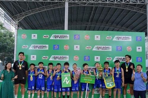 Trường Tiểu học Ba Đình và Vinschool Times City vô địch Giải bóng rổ học sinh Tiểu học Hà Nội