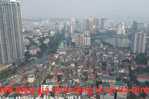 Diễn biến giá nhà riêng lẻ tại Ba Đình, Hà Nội những tháng cuối năm 2024