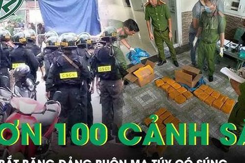 Hơn 100 cảnh sát đột kích, phá đường dây ma túy khủng của ông trùm chuyên sử dụng 'hàng nóng'
