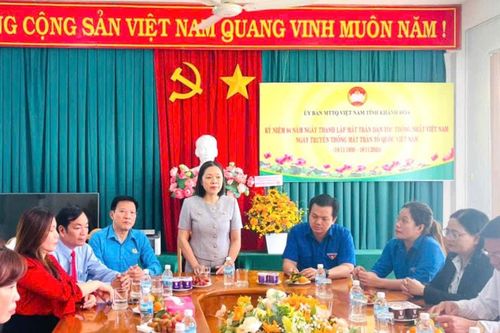 Khánh Hòa: Thăm chúc mừng Ủy ban MTTQ Việt Nam tỉnh nhân Ngày truyền thống MTTQ Việt Nam