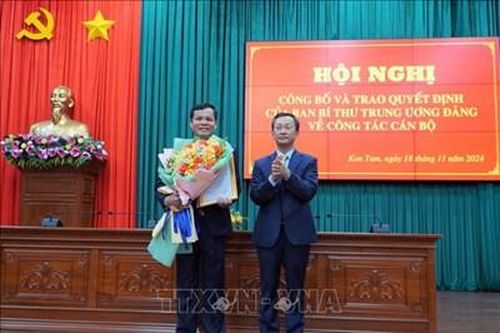 Chuẩn y đồng chí Nguyễn Đức Tuy giữ chức Phó bí thư Tỉnh ủy Kon Tum