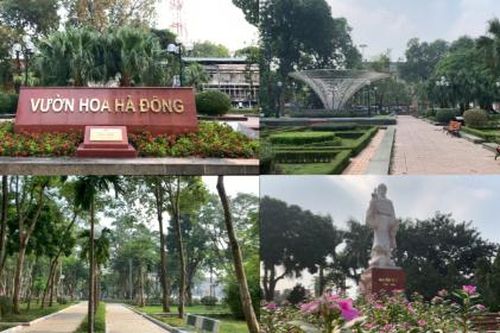 Hà Nội: Vườn hoa công viên quận Hà Đông được 'lột xác' sau cải tạo