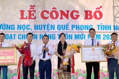 Xã đầu tiên ở Quế Phong đạt chuẩn Nông thôn mới sau sáp nhập