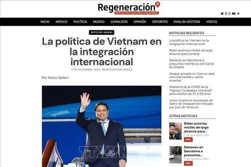 Truyền thông Mexico đánh giá cao vai trò của Việt Nam trên các diễn đàn đa phương