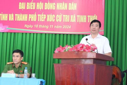 Đại biểu Hội đồng nhân dân 2 cấp tiếp xúc cử tri trước kỳ họp lần thứ chín