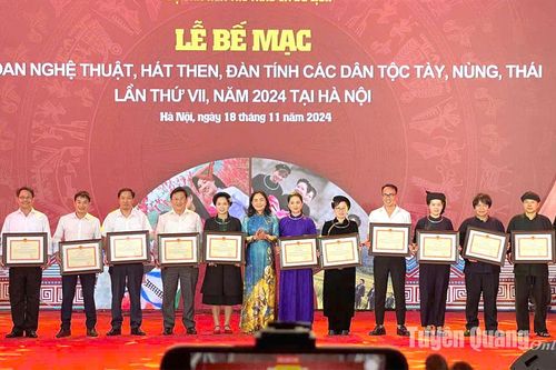 Đoàn Tuyên Quang giành nhiều giải cao tại Liên hoan nghệ thuật hát Then, đàn Tính các dân tộc Tày, Nùng, Thái lần thứ VII