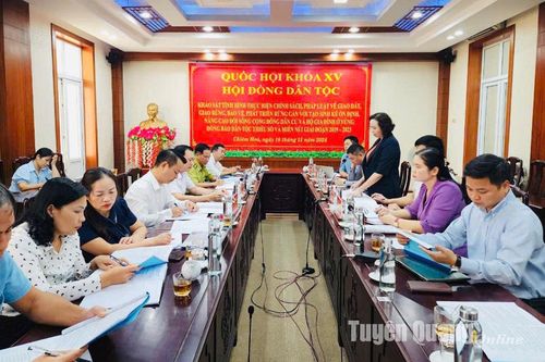 Hội đồng Dân tộc của Quốc hội khảo sát giao đất, giao rừng, bảo vệ, phát triển rừng tại huyện Chiêm Hóa