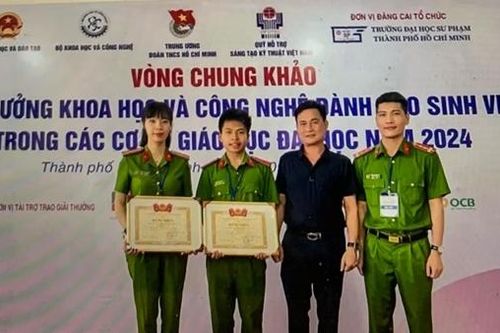 Học viện CSND đạt thành tích cao tại Giải thưởng Khoa học và công nghệ dành cho sinh viên năm 2024