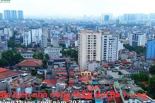 Diễn biến giá nhà riêng lẻ tại Hai Bà Trưng, Hà Nội những tháng cuối năm 2024