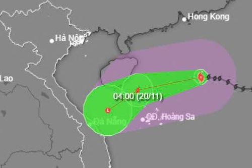 Trong khoảng 48h tới, bão số 9 giảm cấp liên tục và suy yếu trên vùng biển miền Trung