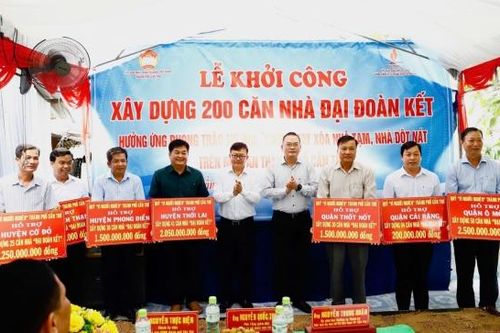 PVTrans hỗ trợ xây dựng 200 căn nhà Đại đoàn kết cho hộ nghèo tại Cần Thơ