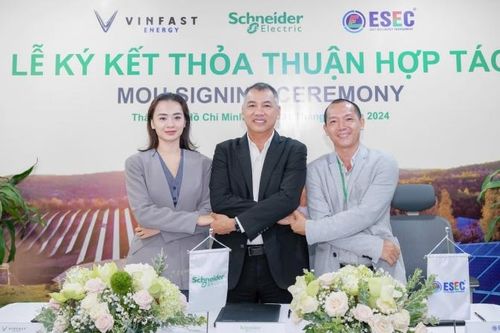 VinFast Energy, Schneider Electric và ESEC cùng thúc đẩy pin lưu trữ