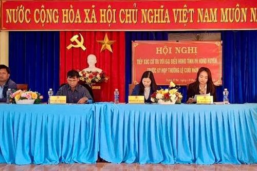 Đại biểu HĐND tỉnh Lâm Đồng và huyện Lạc Dương tiếp xúc cử tri trước kỳ họp cuối năm 2024